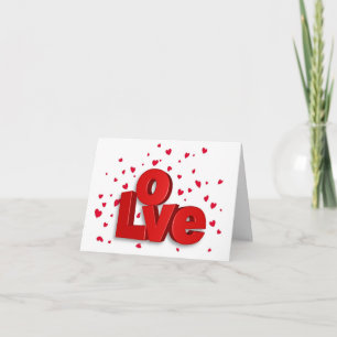 Het Wenskaart van de Valentijnsdag van de LIEFDE Feestdagen Kaart