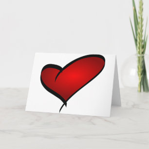 Het Wenskaart van de Valentijnsdag van het hart Feestdagen Kaart