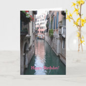 Het Wenskaart van de verjaardag het Ontwerp met Kaart (Gele Bloem)