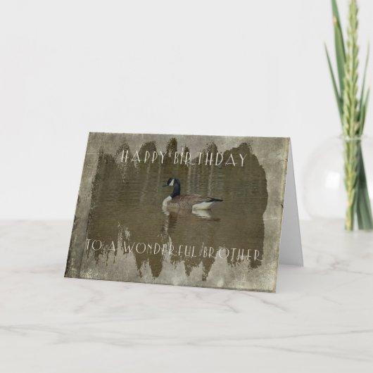 Het Wenskaart van de Verjaardag van de broer - de Kaart (Voorkant)