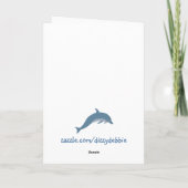 Het wenskaart van de Verjaardag van de dolfijn Kaart (Achterkant)