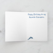 Het wenskaart van de Verjaardag van de dolfijn Kaart (Binnen)