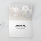 Het Wenskaart van de Verjaardag van de Sporten van Kaart (Binnen)