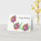 Het Wenskaart van de verjaardag van een Grote Gal Kaart (Gele Bloem)