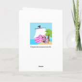 Het wenskaart van de Verjaardag van het Meisje van Kaart (Achterkant)