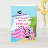 Het wenskaart van de Verjaardag van het Meisje van Kaart (Gele Bloem)