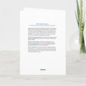 Het Wenskaart van de Verjaardag van Manatee Kaart (Achterkant)