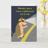 Het Wenskaart van de Verkeersdrempel van het Kaart (Gele Bloem)