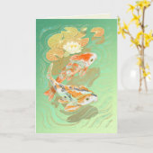 Het Wenskaart van de Vijver van de Waterlelie van Kaart (Gele Bloem)