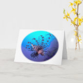 Het Wenskaart van de Vissen van de leeuw Kaart (Gele Bloem)