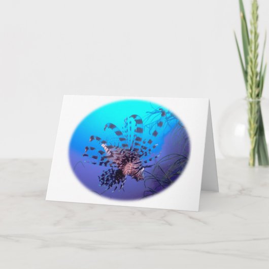 Het Wenskaart van de Vissen van de leeuw Kaart (Voorkant)