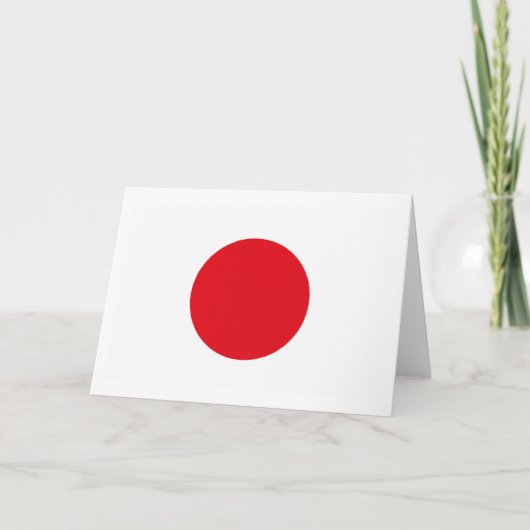 Het Wenskaart van de Vlag van Japan Kaart (Voorkant)