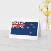 Het Wenskaart van de Vlag van Nieuw Zeeland Kaart (Gele Bloem)