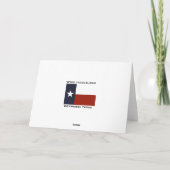 Het Wenskaart van de Vlag van Texas Kaart (Achterkant)