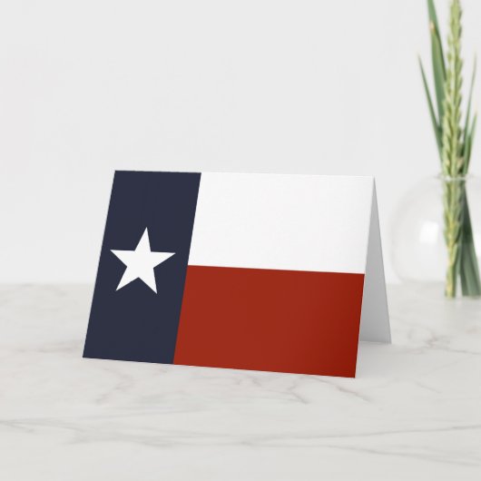 Het Wenskaart van de Vlag van Texas Kaart (Voorkant)