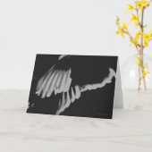 Het Wenskaart van de Vleugels van de duif door Kaart (Gele Bloem)