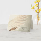 Het Wenskaart van de Vleugels van engelen - de Kaart (Gele Bloem)