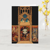 Het Wenskaart van de Vlinder van de uil "van de Kaart (Gele Bloem)