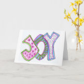 Het Wenskaart van de vreugde Kaart (Gele Bloem)