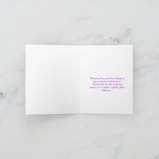 Het Wenskaart van de Vreugde van Pasen Feestdagen Kaart (Binnen)