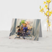 Het Wenskaart van de Vrienden van Amigurumi Kaart (Gele Bloem)