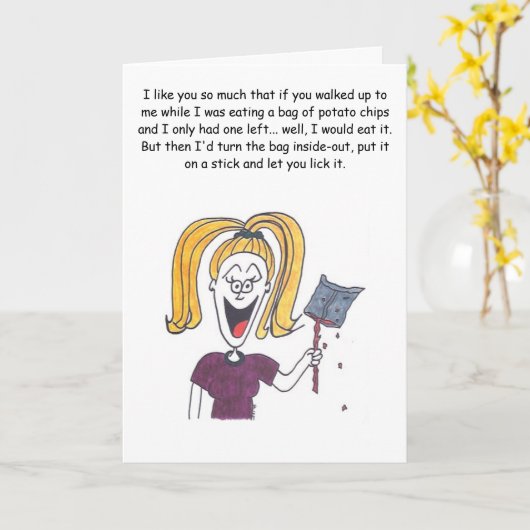 Het Wenskaart van de vriendschap Kaart (Gele Bloem)