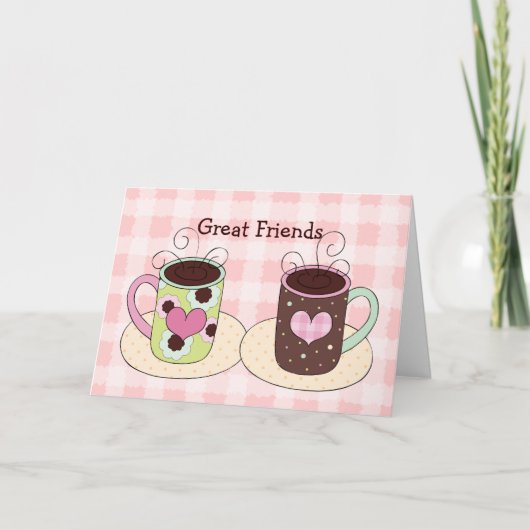 Het Wenskaart van de Vriendschap van dames Kaart (Voorkant)