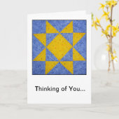 Het Wenskaart van de Vriendschap/van de Sympathie Kaart (Gele Bloem)