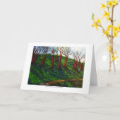 Het WENSKAART van de Wandeling van de zomer Kaart (Gele Bloem)