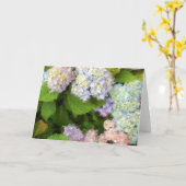 Het Wenskaart van de Waterverf van hydrangea Kaart (Gele Bloem)
