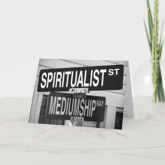 Het Wenskaart van de Weg van de geest Kaart (Voorkant)