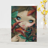 Het Wenskaart van de "wilde wingerd" Kaart (Gele Bloem)