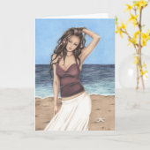 Het Wenskaart van de Wind van de lente Kaart (Gele Bloem)