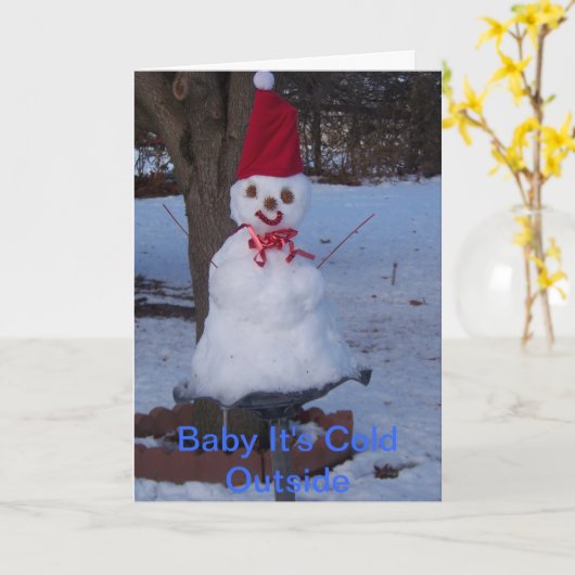 Het Wenskaart van de winter Kaart (Gele Bloem)