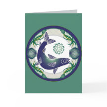 Het wenskaart van de zalm