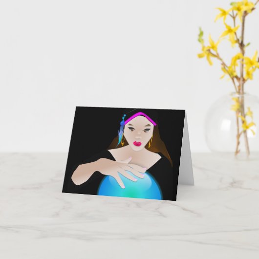 Het Wenskaart van de zigeuner Kaart (Gele Bloem)