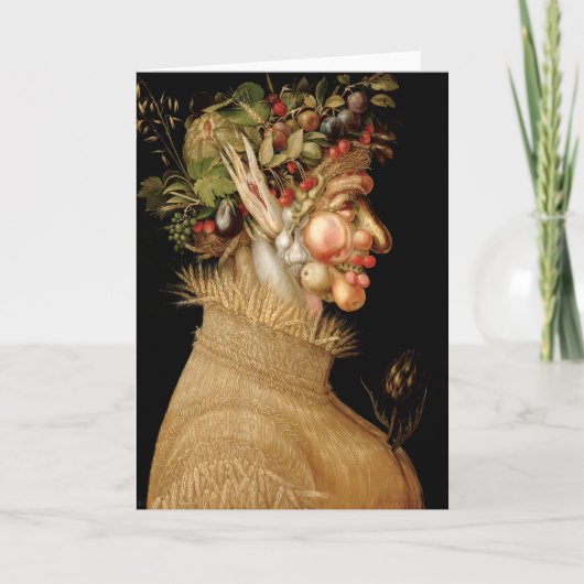 Het Wenskaart van de Zomer van Arcimboldo Kaart (Voorkant)