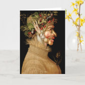 Het Wenskaart van de Zomer van Arcimboldo Kaart (Gele Bloem)