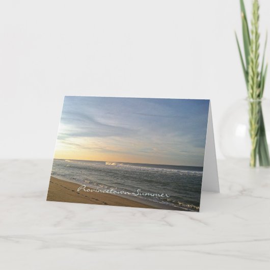 Het Wenskaart van de Zomer van Provincetown Kaart (Voorkant)