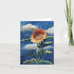 Het Wenskaart van de zonnebloem Kaart