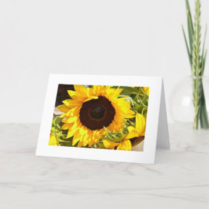 Het Wenskaart van de zonnebloem Kaart