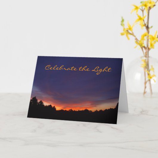 Het Wenskaart van de Zonnestilstand van de Kaart (Gele Bloem)