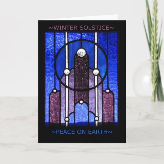 Het Wenskaart van de Zonnestilstand van de winter Feestdagen Kaart (Voorkant)
