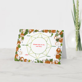 Het Wenskaart van de Zonnestilstand van de zomer Kaart