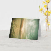 Het Wenskaart van de zonsondergang Kaart (Gele Bloem)