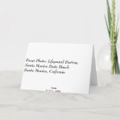 Het Wenskaart van de Zonsondergang van de Post van Kaart (Achterkant)