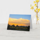 Het Wenskaart van de Zonsondergang van het 19:1 Kaart (Gele Bloem)