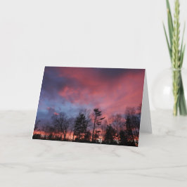 Het Wenskaart van de Zonsondergang van maart, Kaart