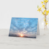Het Wenskaart van de zonsopgang Kaart (Gele Bloem)