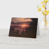 Het Wenskaart van de Zonsopgang van Tahoe van het Kaart (Gele Bloem)